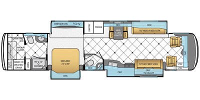 2014 Newmar Dutch Star 4364 floorplan