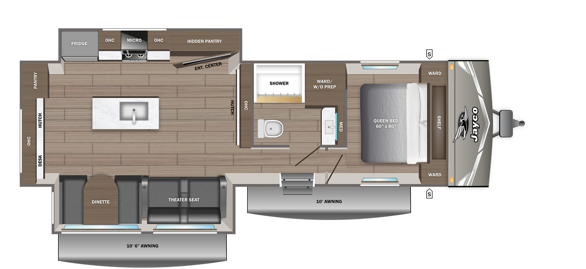 2027 JAYCO JAY FLIGHT 270MKS - Floorplan 1
