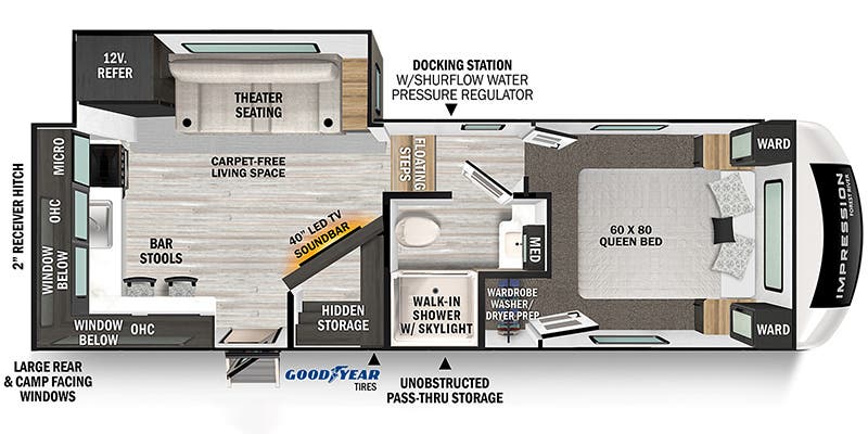 2023 FOREST RIVER 235RW - Floorplan 1
