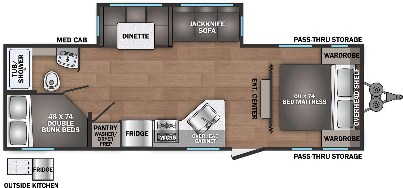 2026 FOREST RIVER SHASTA 527BHS - Floorplan 1