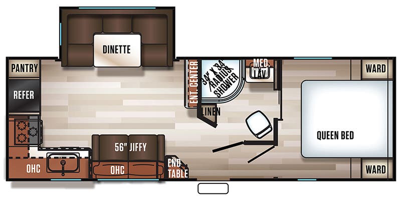2021 FOREST RIVER CHEROKEE 251RK floorplan