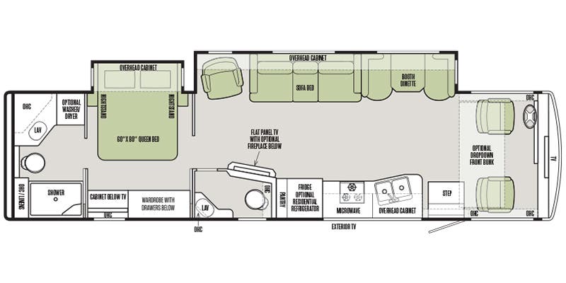 2019 Tiffin Open Road Allegro 36 LA - Floorplan 1