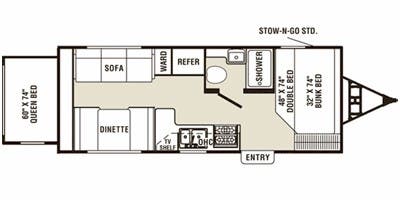2007 Coachmen Captiva Ultra Lite 235RS - Floorplan 1