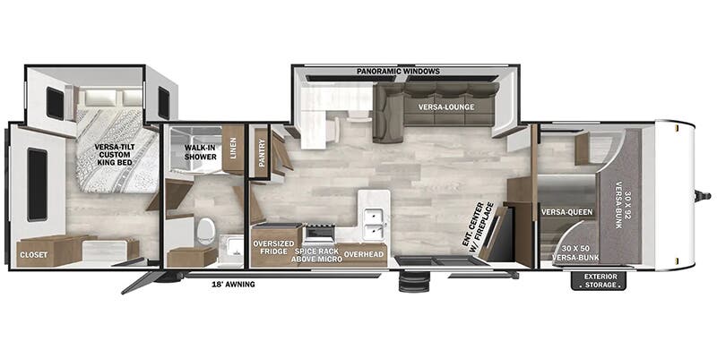 2026 FOREST RIVER 36VBDS - Floorplan 1