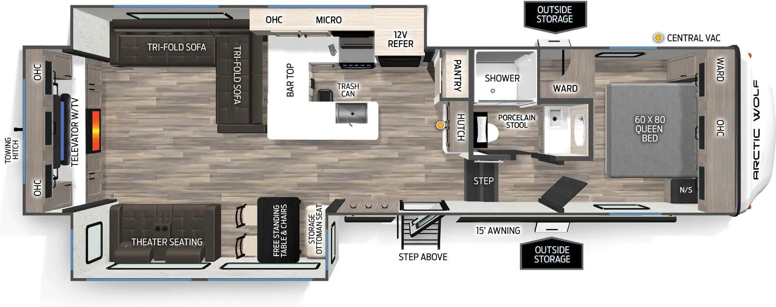 2026 CHEROKEE ARCTIC WOLF 289PANO - Floorplan 1
