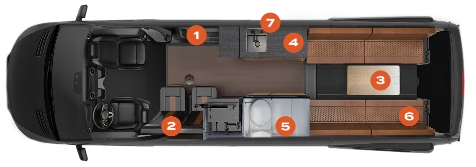 2027 Storyteller Overland TOUR MODE XL - Floorplan 1