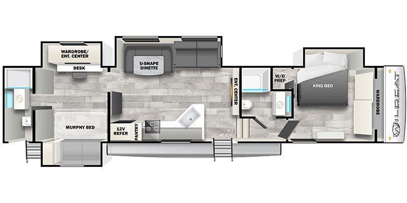 2024 FOREST RIVER 41DS - Floorplan 1