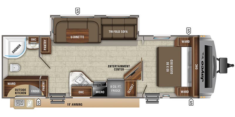 2020 Jayco 27RB floorplan
