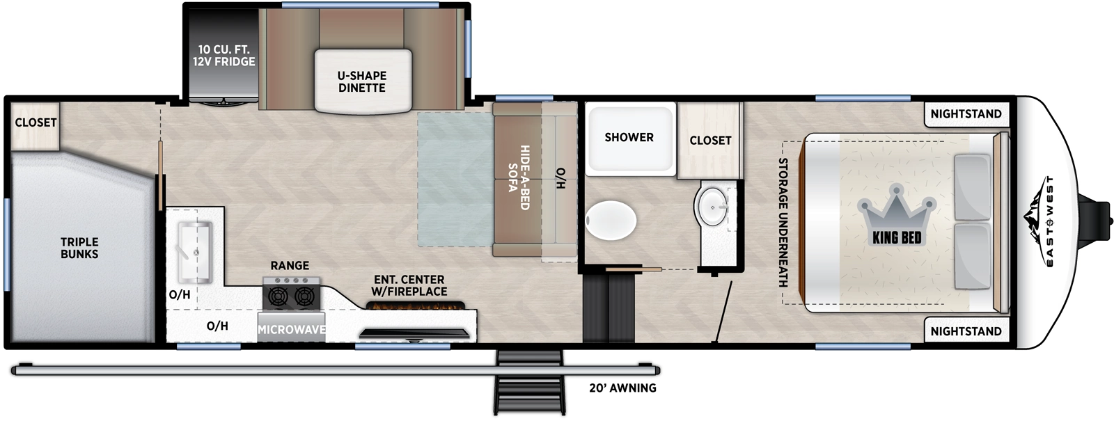 2026 Forest River Blackthorn 279BH floorplan