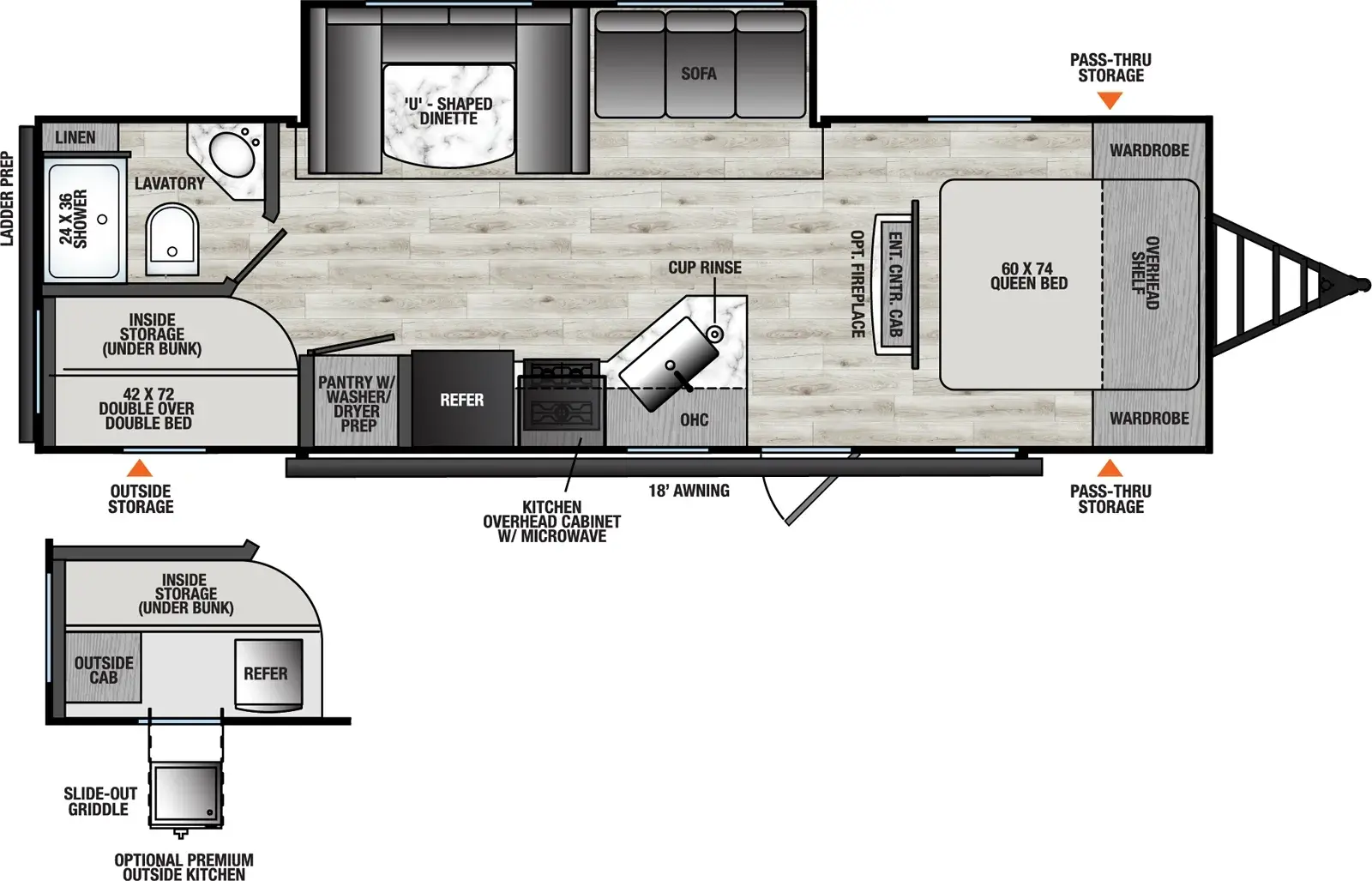 2027 COACHMEN VIKING 262DBS - Floorplan 1