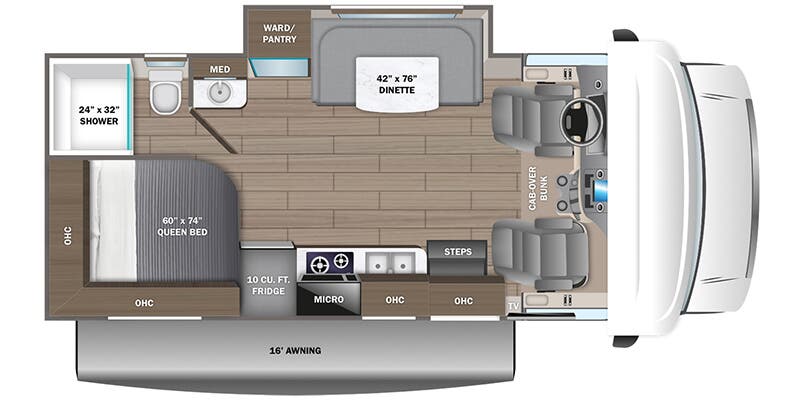 2025 Jayco Redhawk SE 22A - Floorplan 1