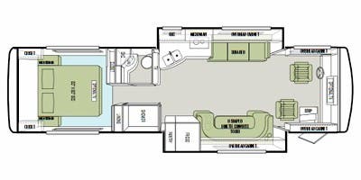 2014 TIFFIN 32BR - Floorplan 1