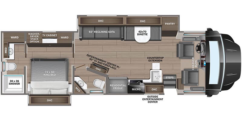 2025 Jayco Seneca Prestige 37K - Floorplan 1