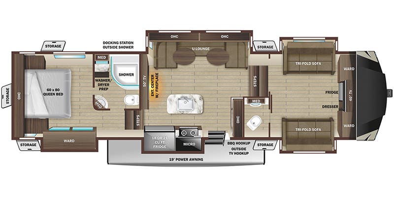 2022 HIGHLAND RIDGE 376FBH - Floorplan 1
