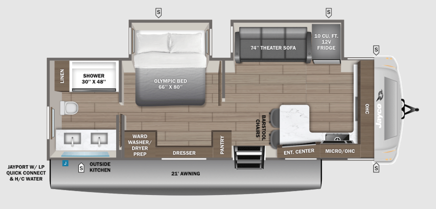 2027 JAYCO EAGLE 265FKDS - Floorplan 1