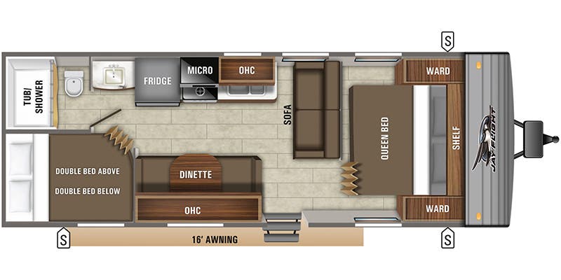 2020 Jayco Jay Flight SLX 8 264BH floorplan
