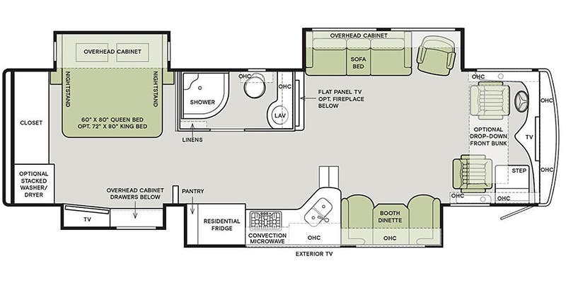 2022 Tiffin Allegro Red 360 33 AA - Floorplan 1