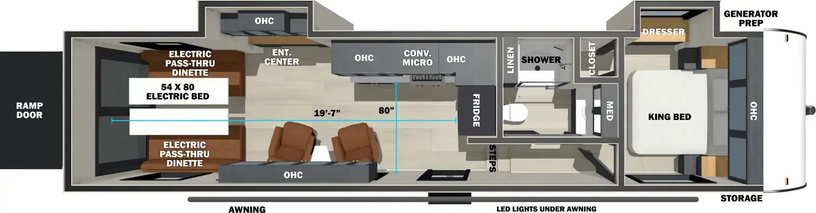 2027 Forest River Stealth 3300 - Floorplan 1