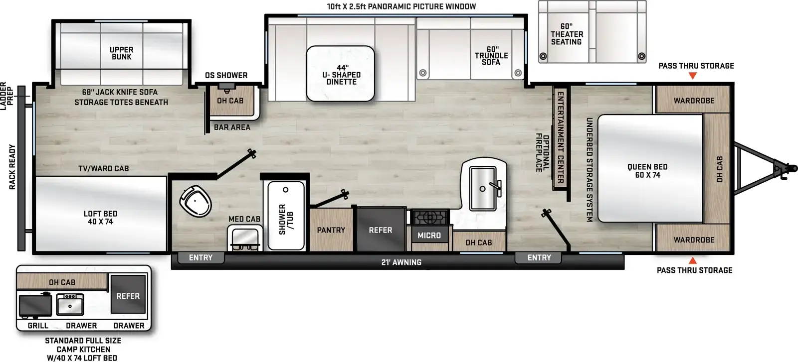 2027 Coachmen Catalina Legacy Edition 323BHDSCK floorplan