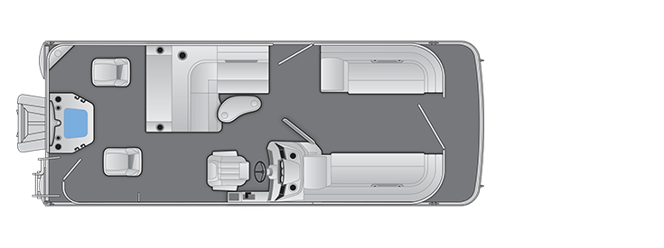 2026 Bennington 22SFC TriToon Pontoon - Floorplan 1