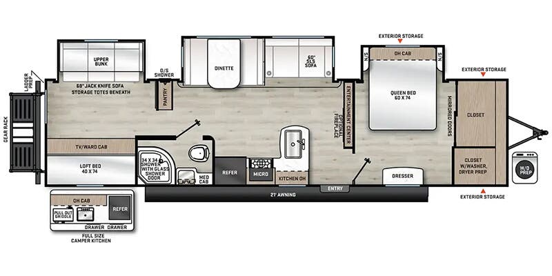 2025 COACHMEN CATALINA 343BHTS - Floorplan 1