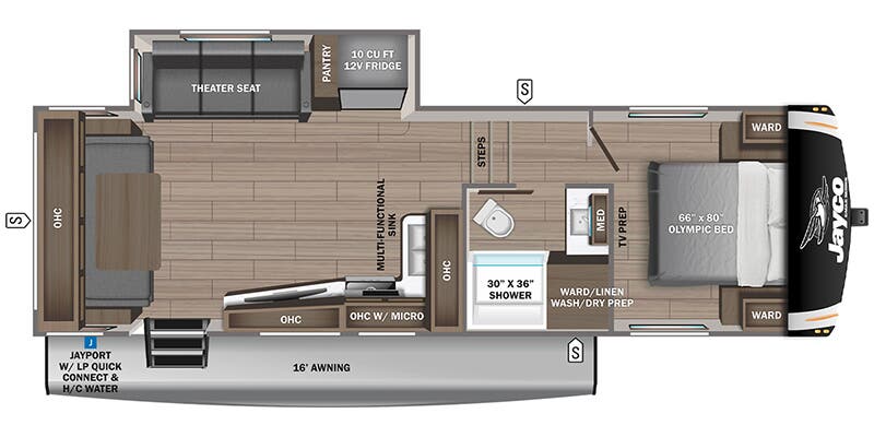 2026 Jayco Eagle HT 25RUC - Floorplan 1