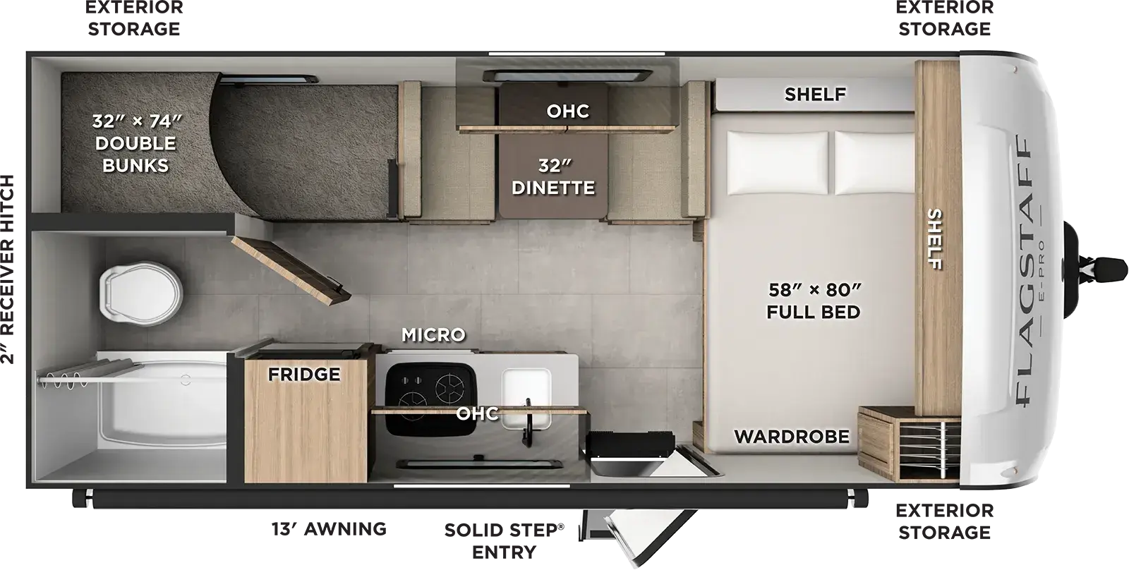 2027 FOREST RIVER 171BLE - Floorplan 1