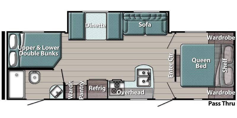 2023 GULFSTREAM KINGSPORT 268BH - Floorplan 1