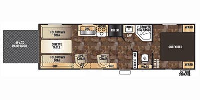2016 FOREST RIVER 26RR - Floorplan 1