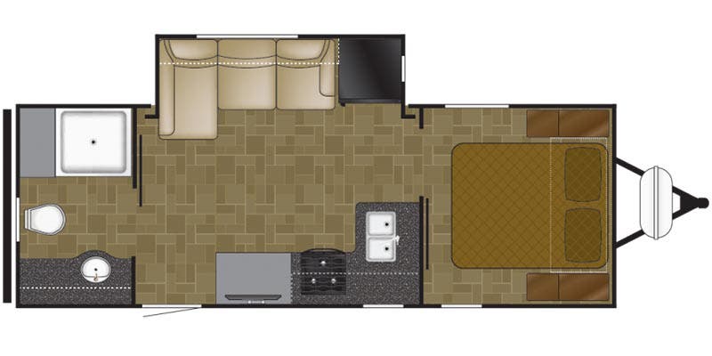 2018 HEARTLAND 22CRB - Floorplan 1
