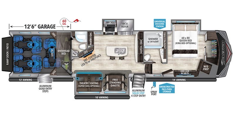 2019 GRAND DESIGN 397TH DO NOT SELL - Floorplan 1