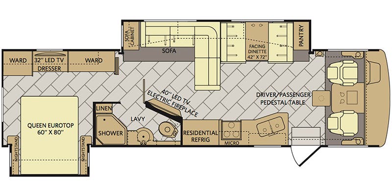 2018 FLEETWOOD 36P - Floorplan 1