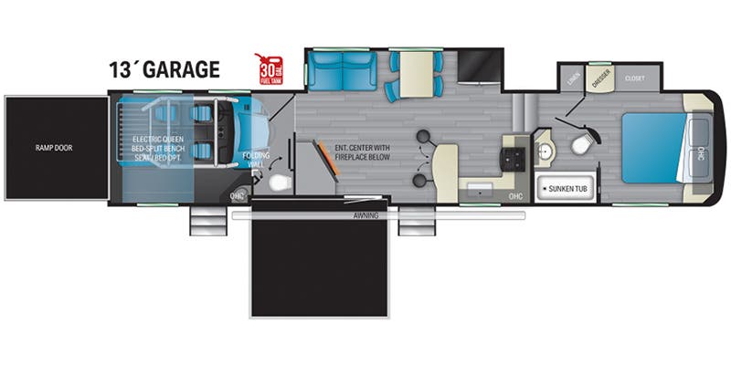 2021 HEARTLAND 4275 - Floorplan 1