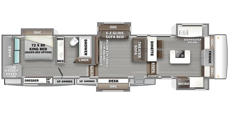 2025 FOREST RIVER 421FK - Floorplan 1