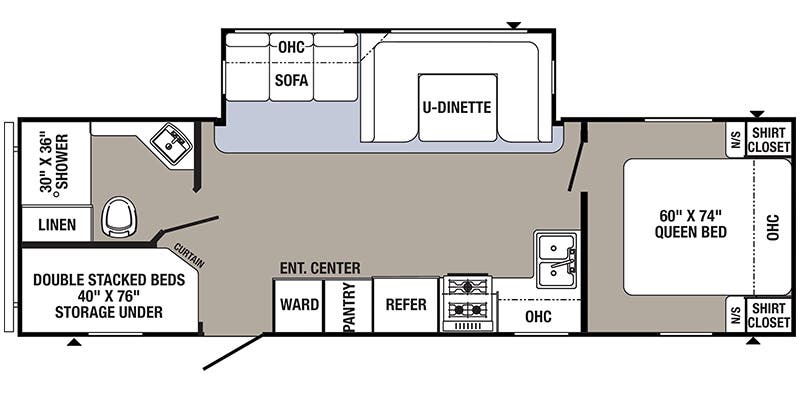 2017 PALOMINO PUMA 28FQDB floorplan