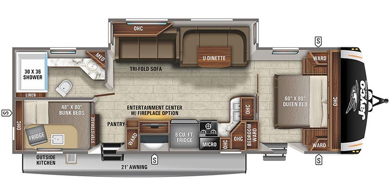 2021 JAYCO 284BHOK - Floorplan 1