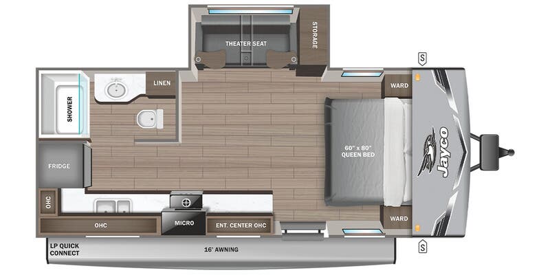 2026 Jayco Jay Flight SLX 200MKSW - Floorplan 1
