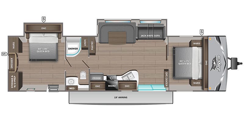 2025 JAYCO 380DQS - Floorplan 1