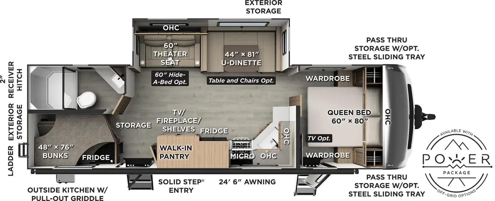 2027 Forest River Rockwood Ultra Lite 2706BH - Floorplan 1