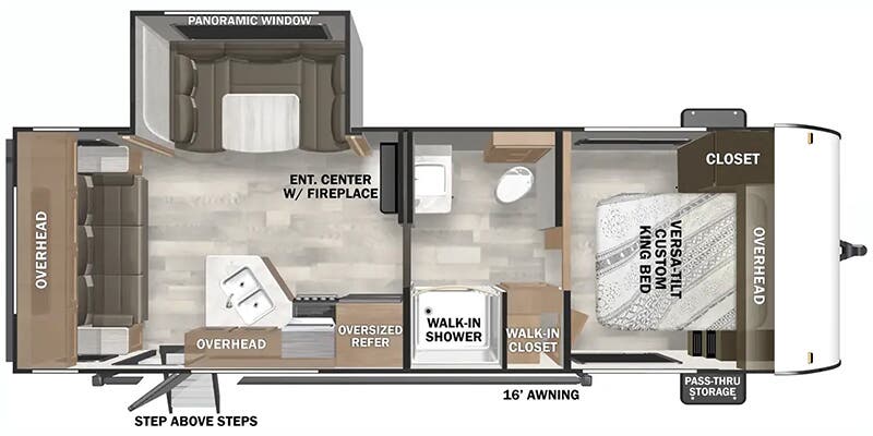 2025 FOREST RIVER WILDWOOD 24RLXLX - Floorplan 1