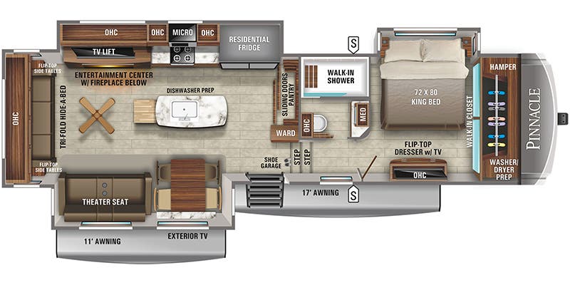 2021 Jayco Pinnacle 36KPTS floorplan