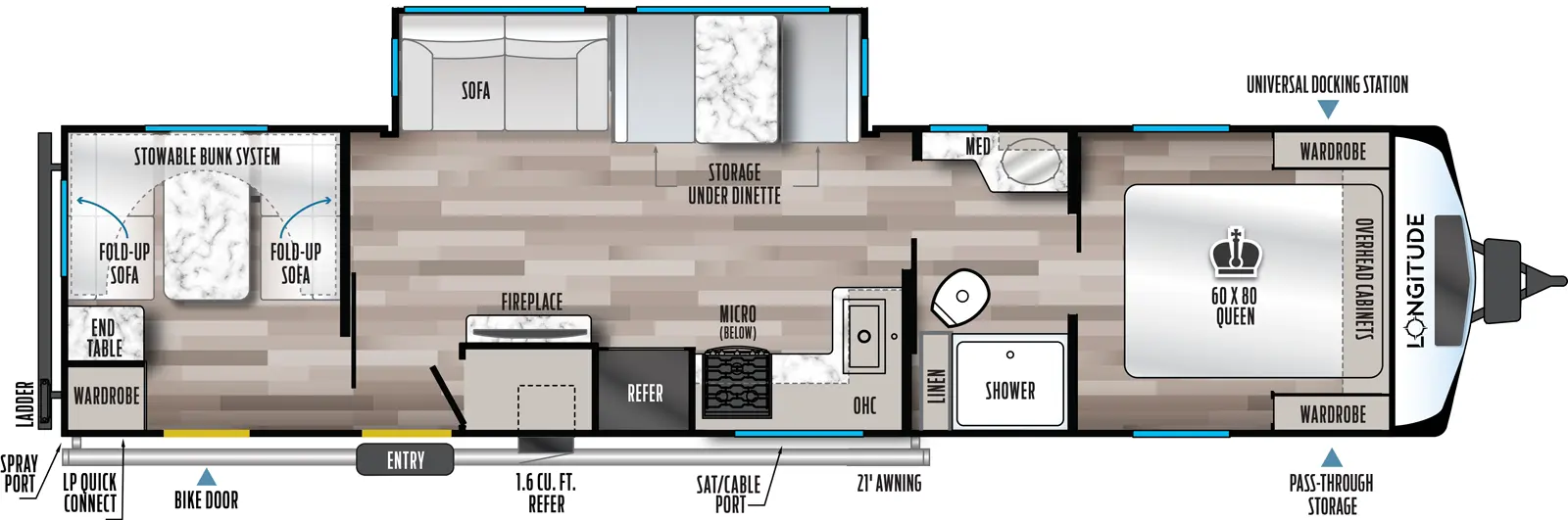 2026 EAST TO WEST 319BH - Floorplan 1