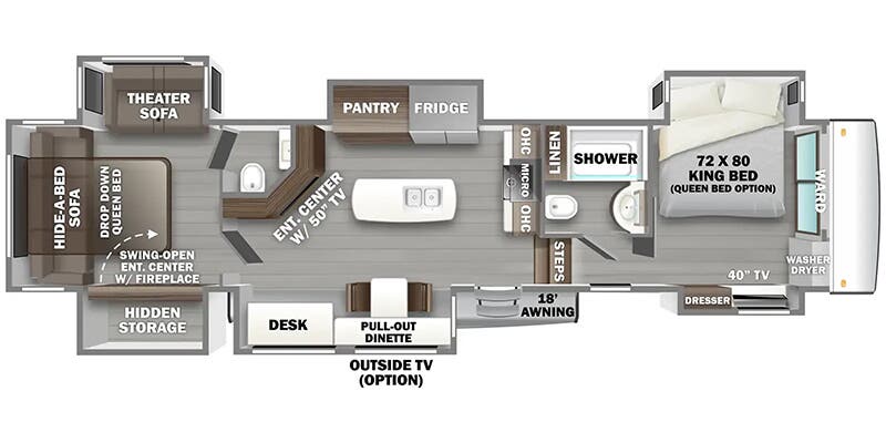 2027 FOREST RIVER 442MC - Floorplan 1