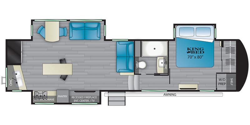 2022 Heartland Bighorn BH 3120 RK floorplan