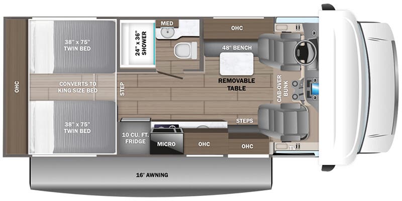 2025 Entegra Coach Odyssey SE 22T - Floorplan 1