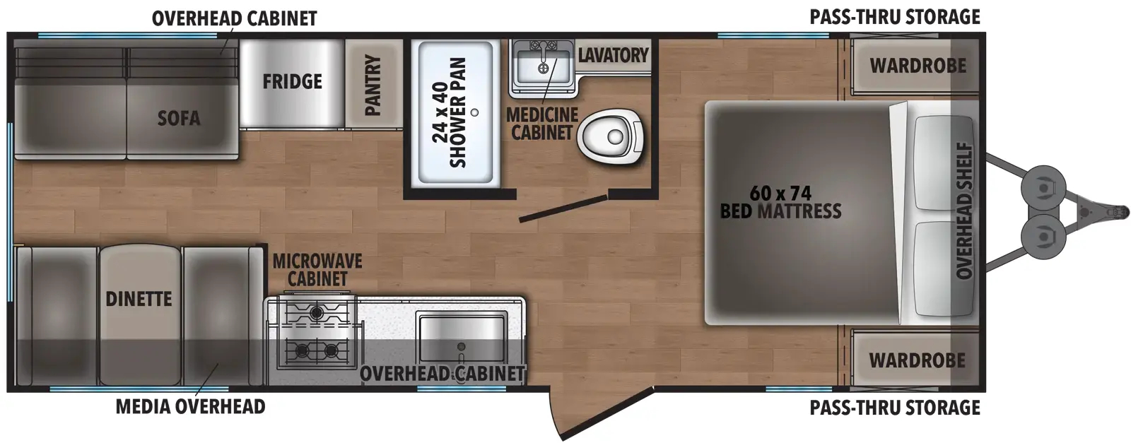 2026 COACHMEN SPIRIT 521CK - Floorplan 1