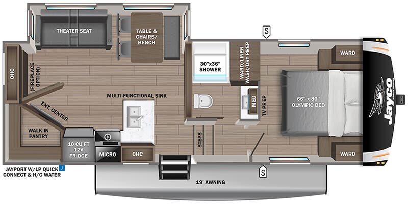 2026 Jayco Eagle HT 26REC - Floorplan 1