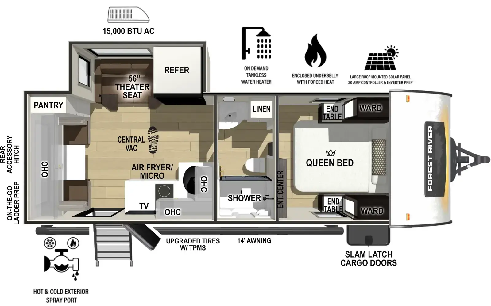 2027 Forest River R-Pod RP-198 floorplan