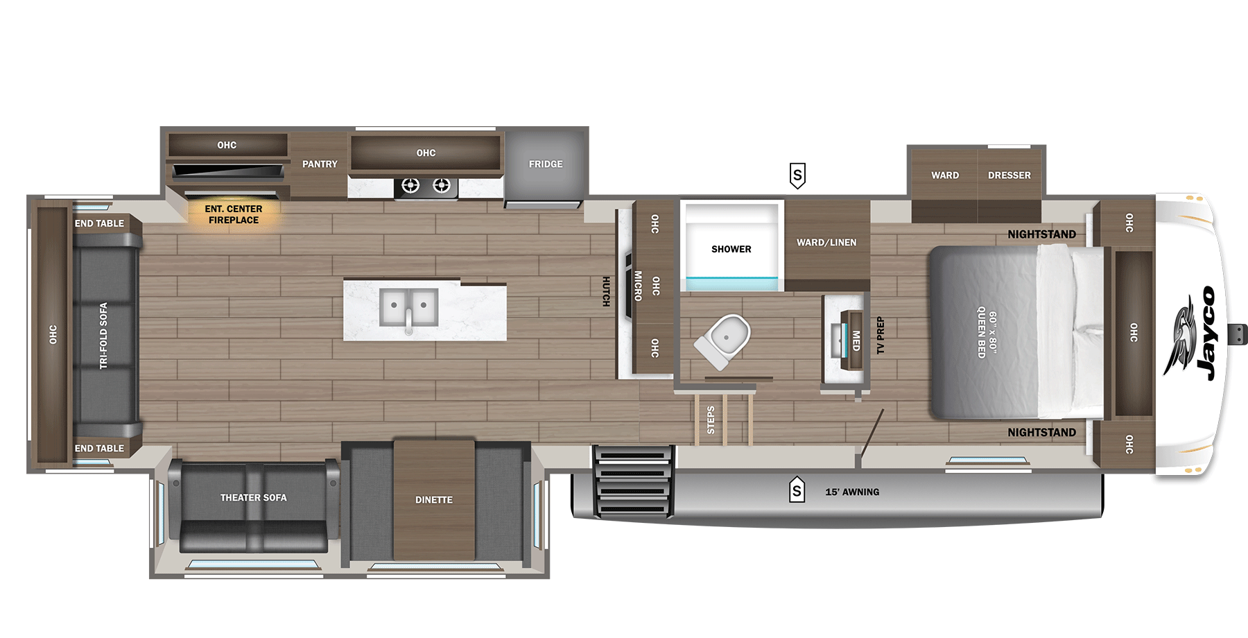 2026 Jayco Eagle SLE 30RLT - Floorplan 1