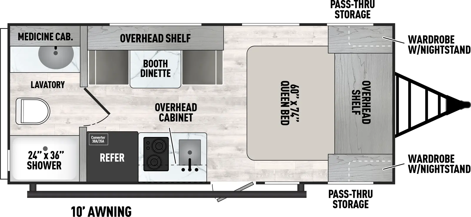 2025 COACHMEN 17FQ - Floorplan 1